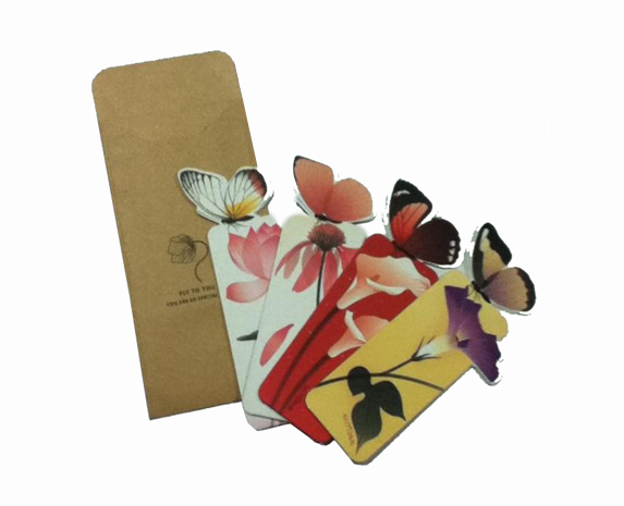 Paper butterfly bookmark