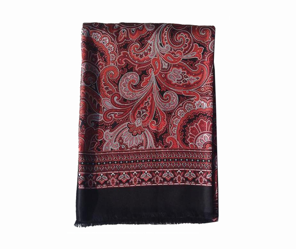 Printed silk scarf
